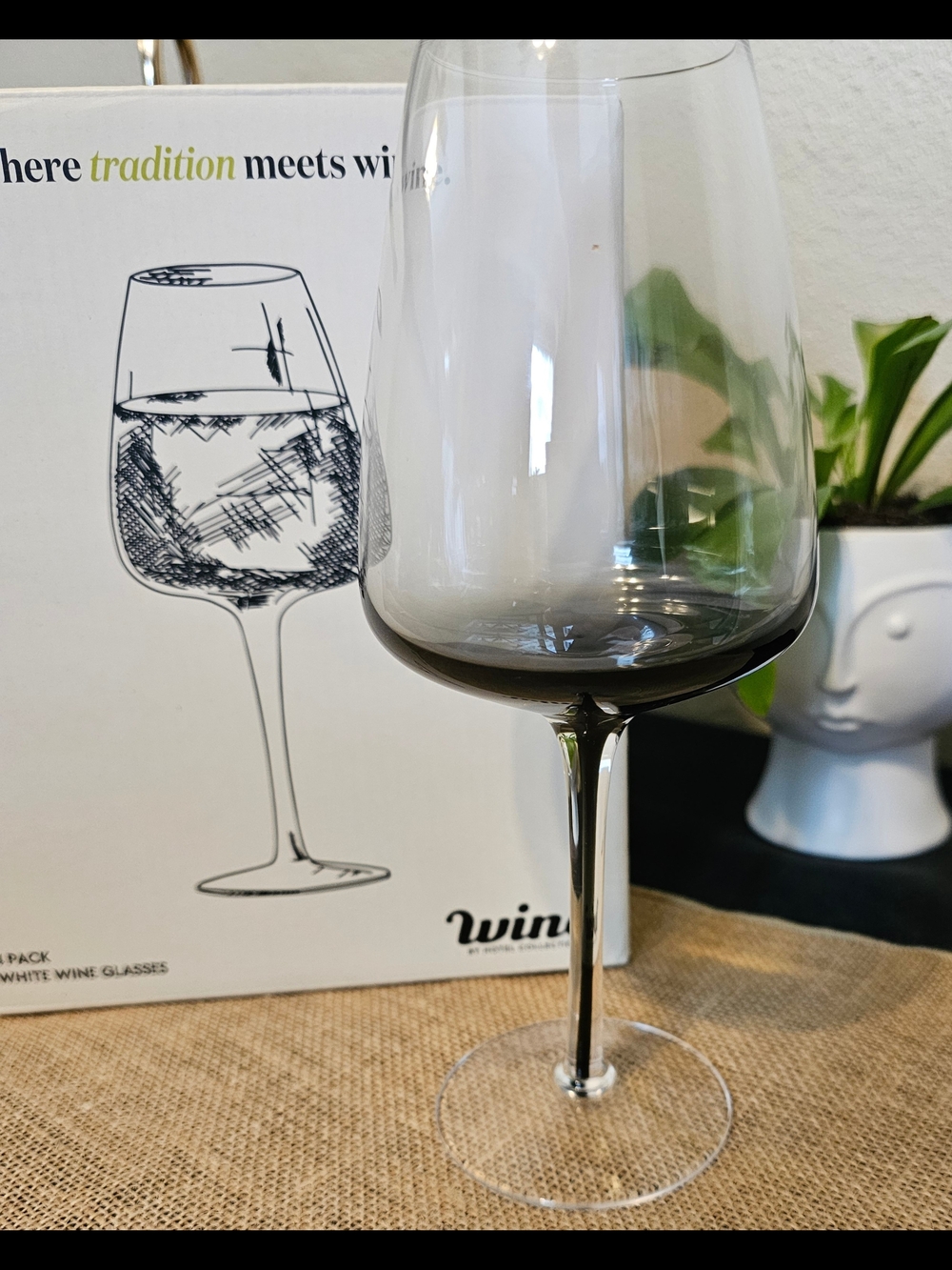 Hotel Collection Smoke Stem White Wine Glasses